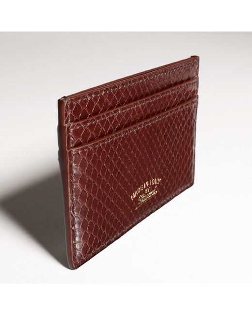 Porte-Cartes Lira En Python Gucci pour homme en coloris Red