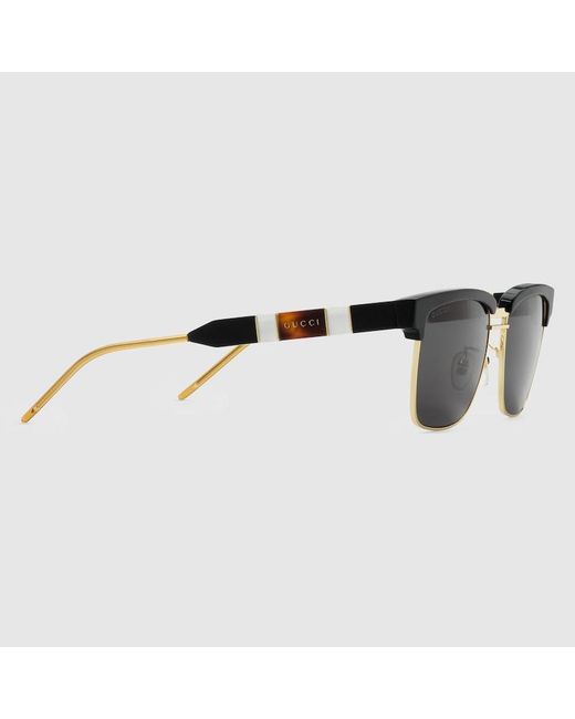 Gucci Sonnenbrille Mit Quadratischem Azetatrahmen in Black für Herren