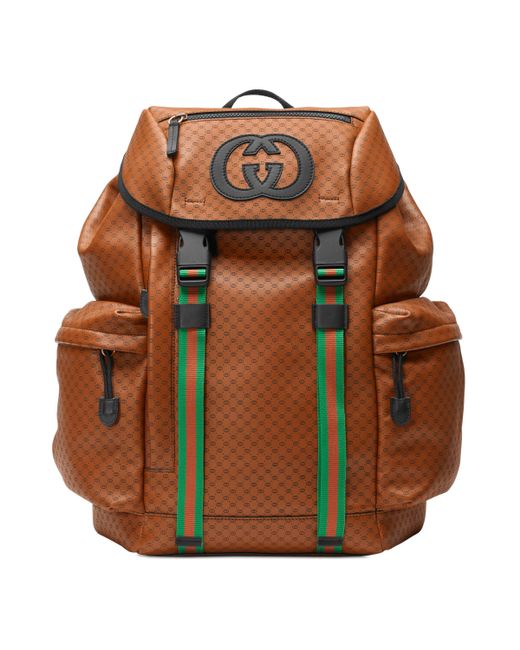 Gucci Brown -dapper Dan Backpack for men
