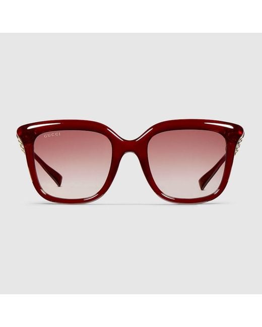 Gucci Brown Square Frame Sunglasses