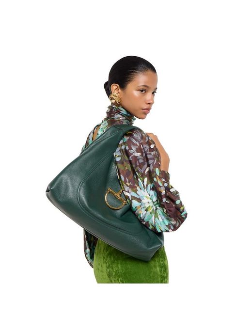 Gucci Green Softbit Maxi Shoulder Bag