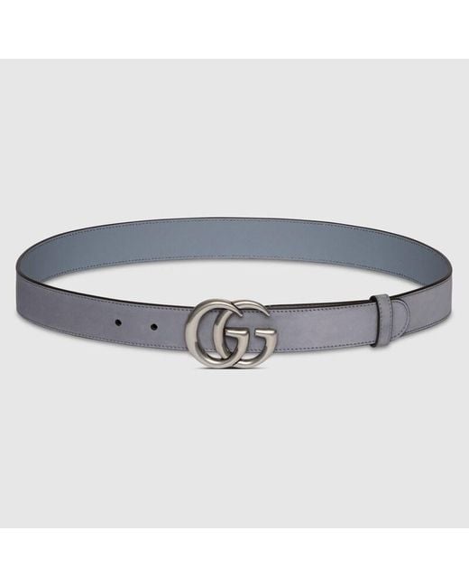 Cinturón Gg Marmont Estrecho, Talla 100 Gucci de color Blue