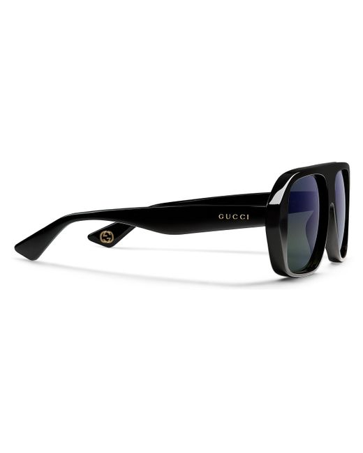 Gucci Blue Navigator Frame Sunglasses for men