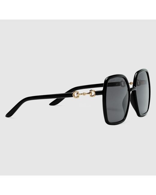 Gucci Sonnenbrille Mit Eckigem Rahmen in Black für Herren