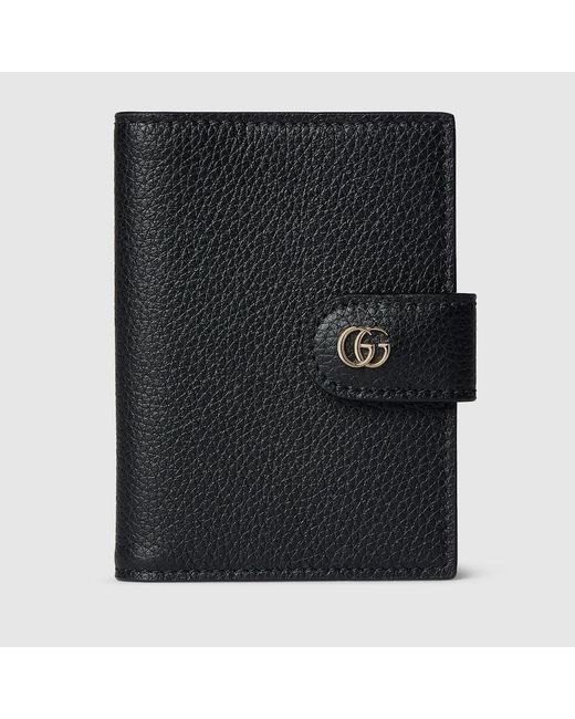 Gucci Black Bi-Colour Gg Marmont Card Case