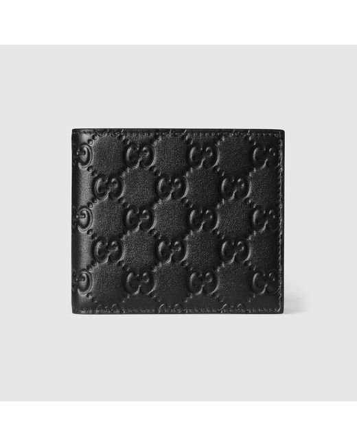 Gucci Black Gg Emblem Coin Wallet for men