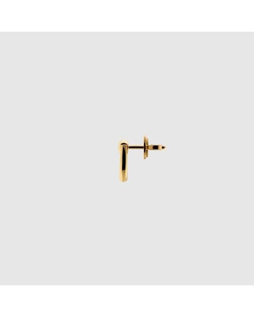 Gucci Metallic Horsebit 18K Stud Earrings