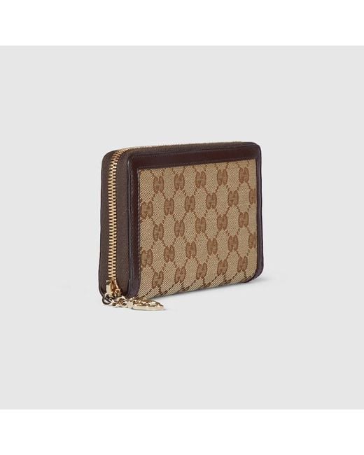 Gucci Brown Luce Zip Around Wallet