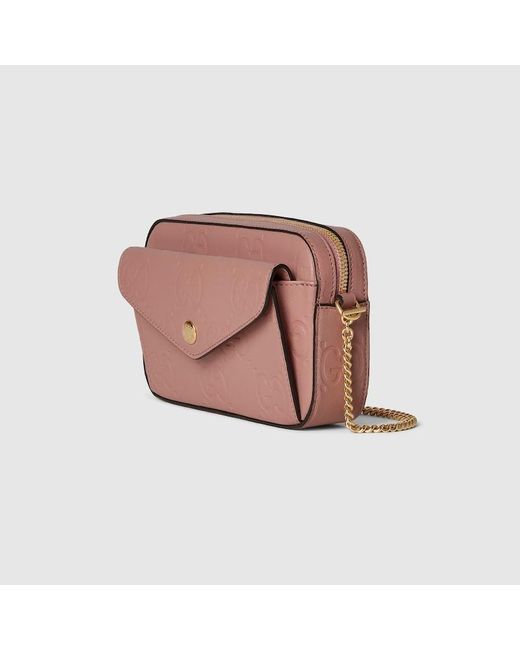 Gucci Pink GG Super Mini Shoulder Bag