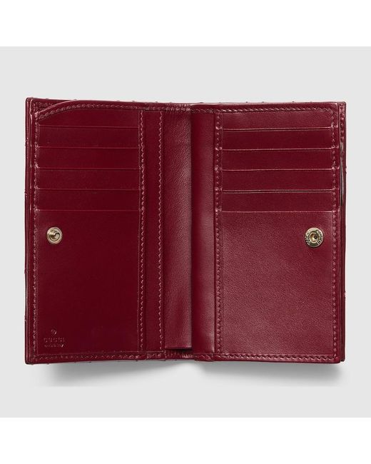 Gucci Red GG Marmont Brieftasche