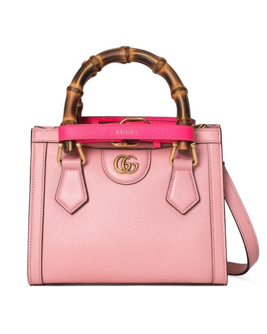Gucci Diana Mini Tote Bag in Pink | Lyst