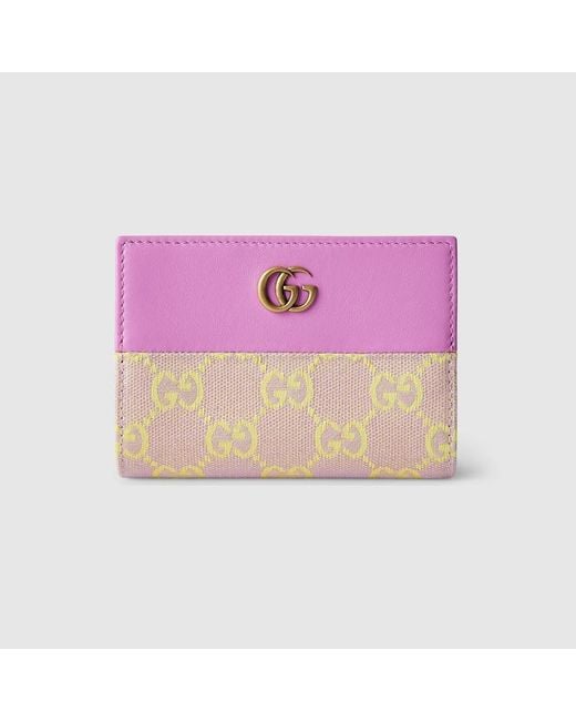 Gucci Purple Gg Wallet With Coin Pocket