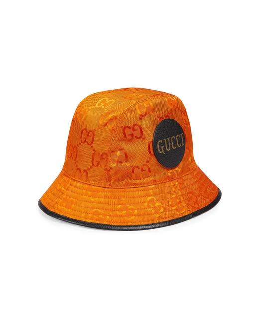 Gucci Orange Off The Grid Bucket Hat for men