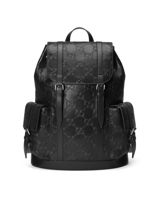 gucci black men's backpacks