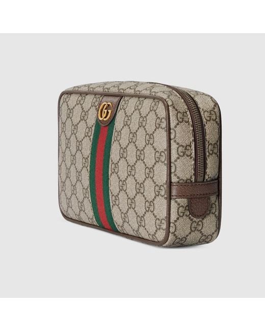 Gucci Brown Savoy Small Toiletry Case, Gg Canvas