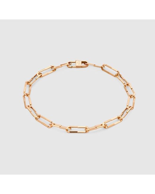 Gucci 〔link To Love〕ブレスレット, ピンク, ローズゴールド Metallic