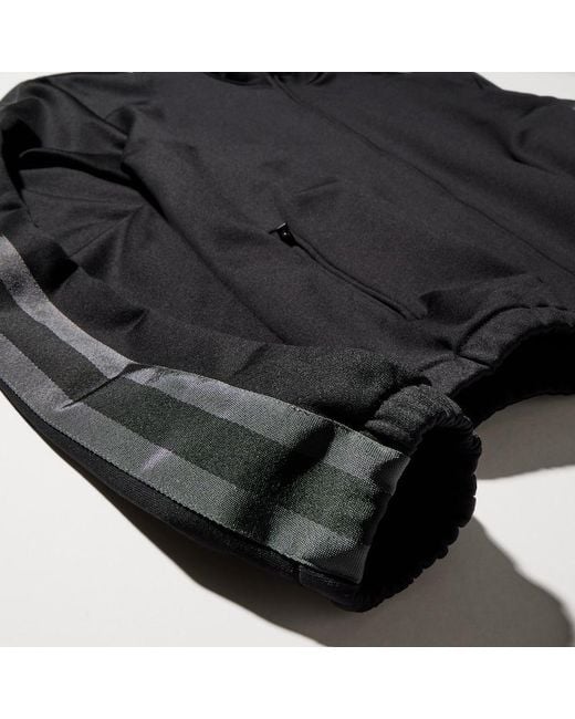 Gucci Black Cotton Jersey Zip Jacket With Muted Web for men
