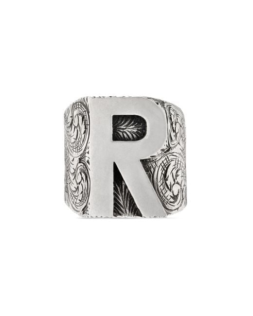 Gucci Multicolor Letters 'r' Ring