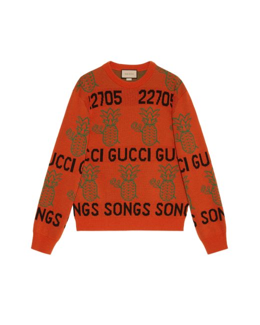 gucci pineapple sweater
