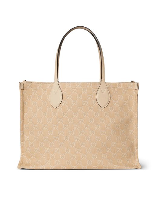 Gucci Natural Ophidia GG Large Tote Bag