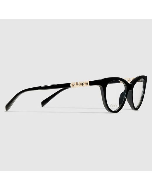 Gucci Black Cat-Eye Optical Frame