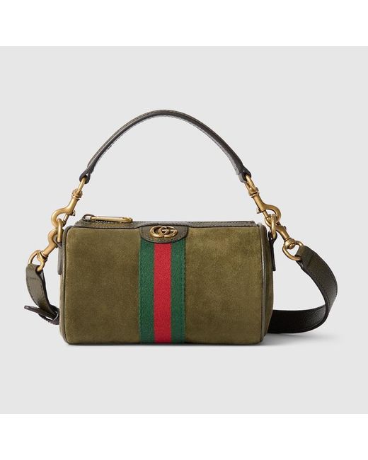 Gucci Green Ophidia Mini Bag, Suede