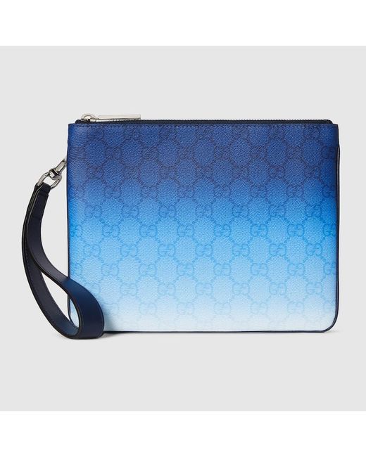 Pouch Chroma Misura Piccola di Gucci in Blue da Uomo