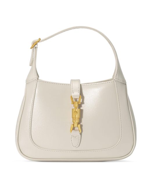 Gucci Leather Jackie 1961 Mini Shoulder Bag in White - Save 19% | Lyst
