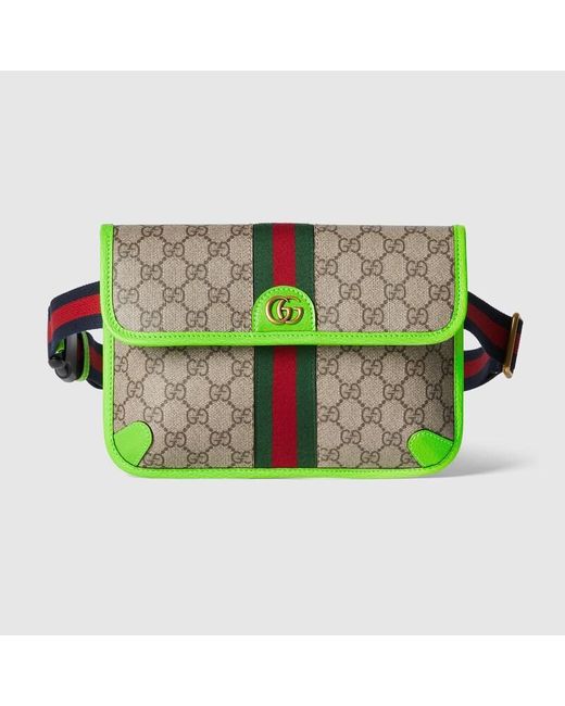 Gucci Green Ophidia GG Small Belt Bag for men