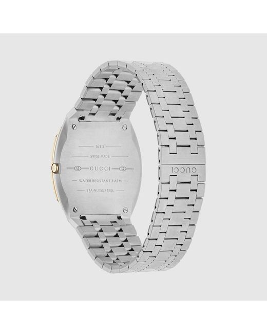 Gucci Metallic 25h Watch, 34mm for men