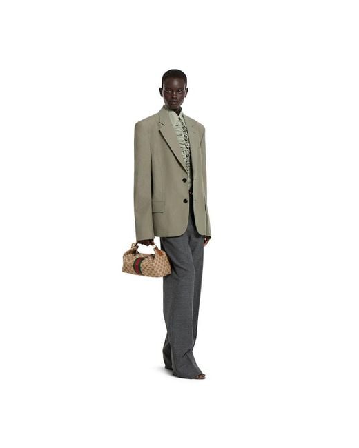 Gucci Brown Vanity Medium Top Handle Bag