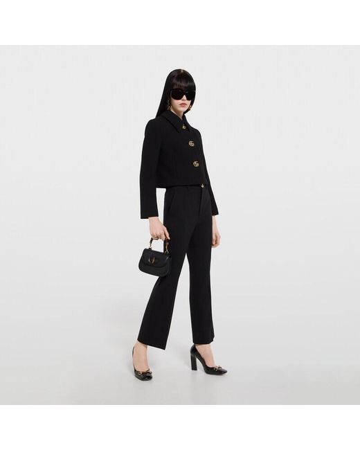 Gucci Black Bamboo 1947 Mini Bag