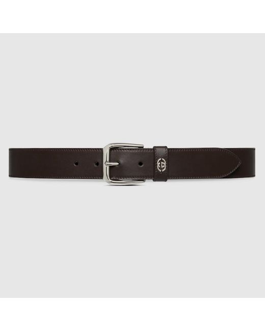 Gucci Black Belt With Interlocking G Detail for men