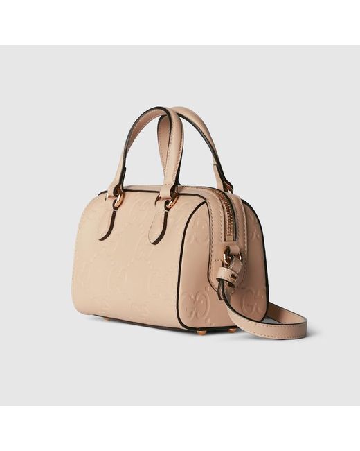 Gucci Natural GG Super Mini Top Handle Bag