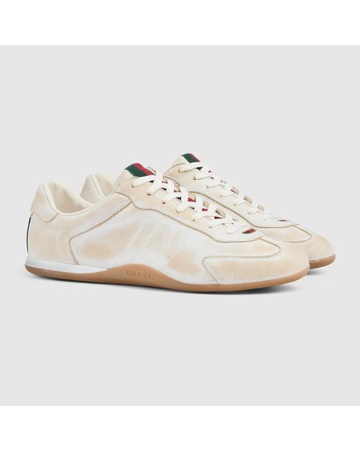 Gucci White Shift Trainers, Uk