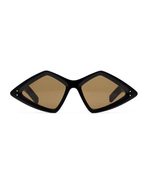 Gucci Black Diamond-frame Sunglasses