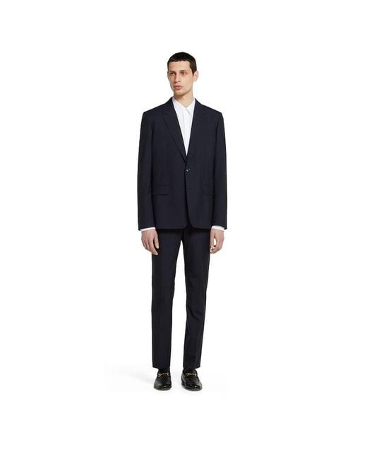Gucci Blue Wool Suit for men
