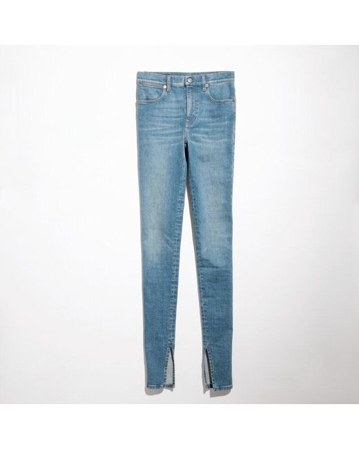 Gucci Blue Cotton Stretch Denim Pants, Size 23, Ready-To-Wear