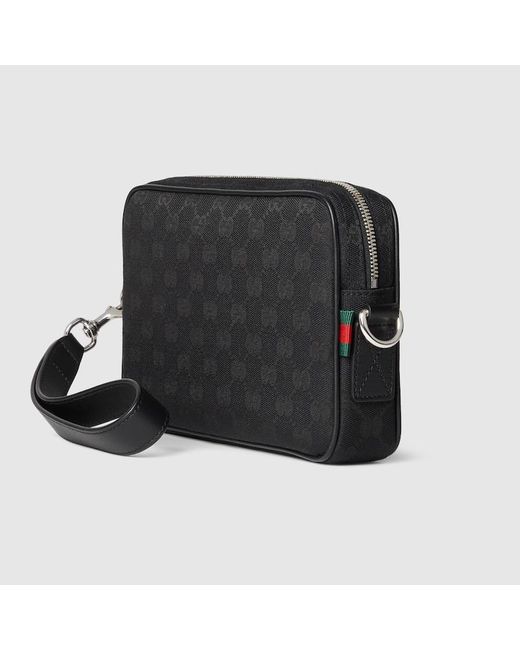 Gucci Kleine Umhängetasche Aus Gg Canvas in Black für Herren