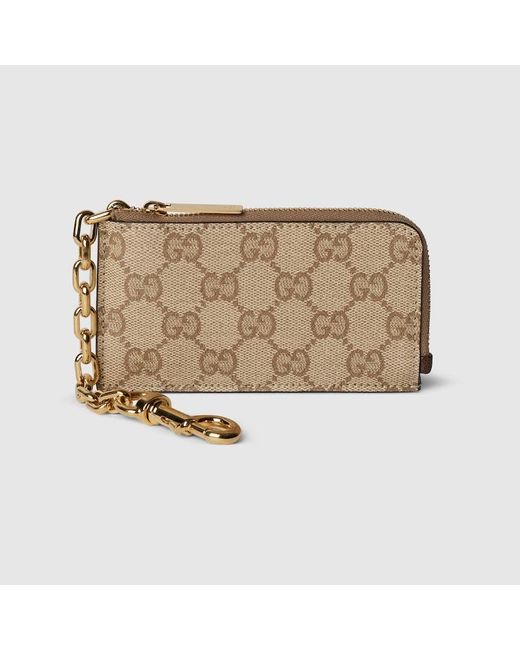 Gucci Natural Essence Classic Zip Key Case