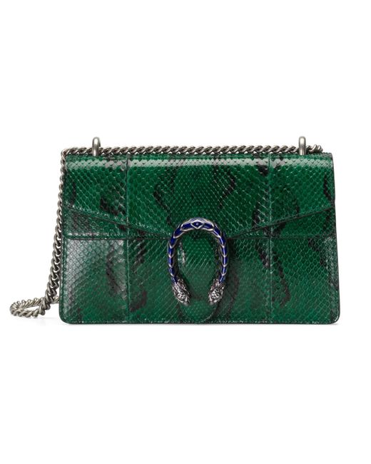 Gucci Dionysus Python Small Shoulder Bag in Green Lyst