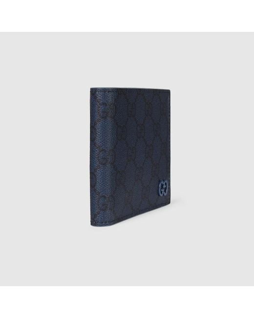 Gucci Blue Dusty Interior Gg Coin Wallet for men