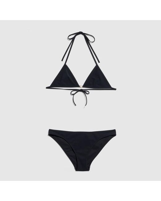 Gucci Black Stretch Jersey Bikini