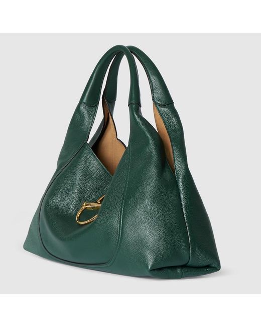 Gucci Green Softbit Maxi Shoulder Bag