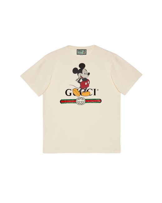 T-shirt oversize disney x Gucci pour homme en coloris White