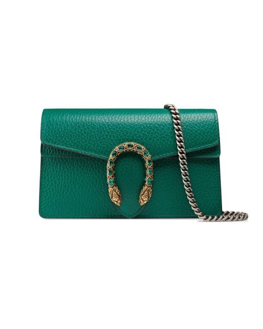 Gucci Dionysus Leather Super Mini Bag in Emerald (Green) - Save 70% - Lyst