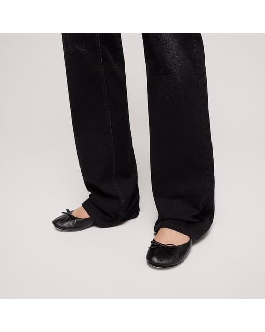 Gucci Black Ballerina With Bamboo, Leather