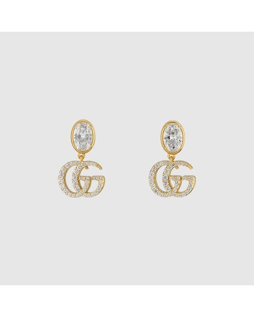 Gucci Metallic "Gg Marmont" Earrings