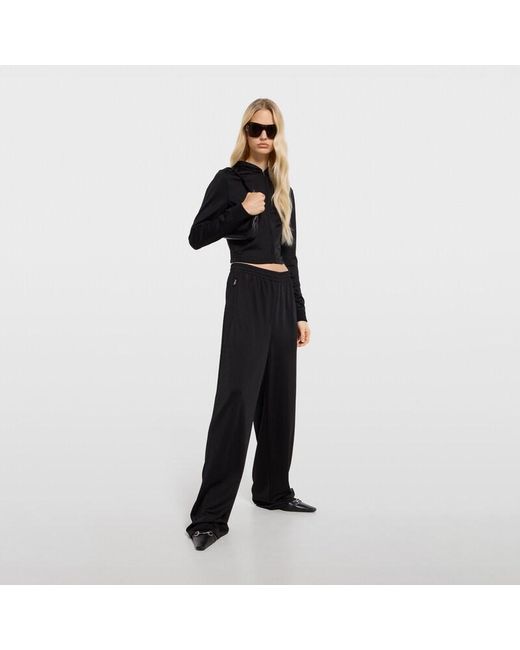 Gucci Black Jersey Leisure Pants With Embroidery, Ready-To-Wear