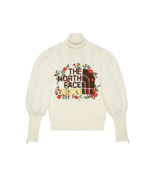 the north face white jumper